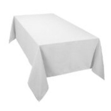 Nappe rectangulaire blanche