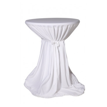 Housse blanche-ruban 85 cm