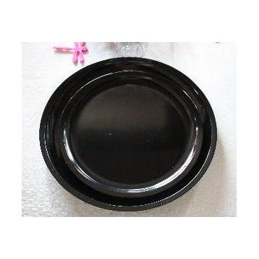 Assiette plate  - 26 cm noire